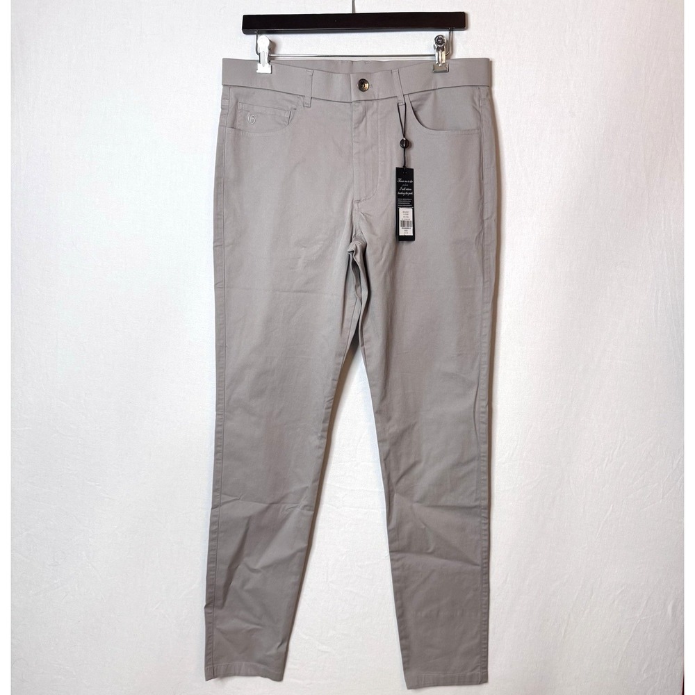 NEW‎ Greyson Amagansett 5 Pocket Golf Pants Sz 32x32 Gray Stretch Performance